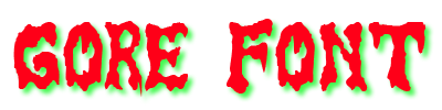 Gore Font